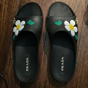 Rubber Prada sandals barely worn